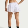 Nike Women’s One Dri-FIT Mid-Rise Shorts(White/Black)