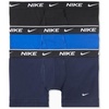 Nike Men’s Essential Cotton Stretch W/Fly Trunk Underwear (3-Pack)(Obsidian/ Game Royal/ Black)