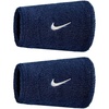 Nike Swoosh Classic Double Wide Wristband 2P BN4000(College Navy/White)