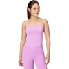 Nike Women’s One Dri-FIT Fitted Cami Tank(Light Magenta/White)