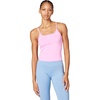 Nike Women’s One Dri-FIT Fitted Cami Tank(Pink Rise/White)
