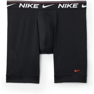 Nike Men’s Ultra Comfort Long Leg Boxer Brief Underwear (3-Pack)(Black / Black/ Black)
