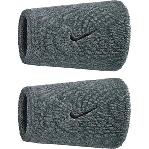 Nike Swoosh Classic Double Wide Wristband 2P BN4000(Cool Grey/Black)