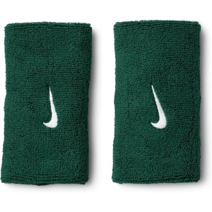 Nike Swoosh Classic Double Wide Wristband 2P BN4000(Gorge Green/White)