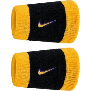 Nike Swoosh Classic Double Wide Wristband 2P BN4000(black/coat purple)