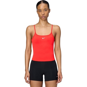 Nike Women’s One Dri-FIT Fitted Cami Tank(Light Crimson/White)