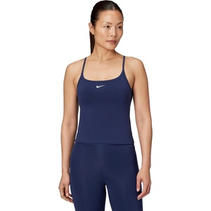Nike Women’s One Dri-FIT Fitted Cami Tank(Midnight Navy/White)