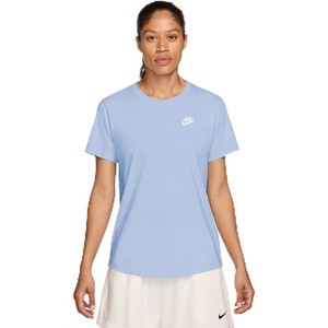 Nike Women’s Sportswear Club Essentials T-Shirt(Hydrogen Blue/Sail)
