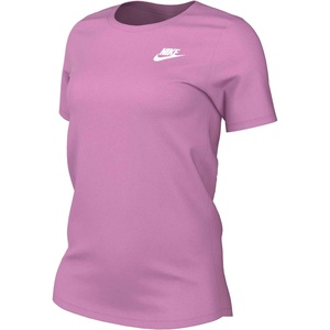 Nike Women’s Sportswear Club Essentials T-Shirt(Light Magenta/White)