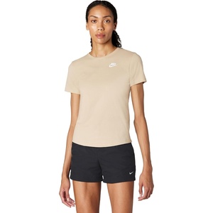 Nike Women’s Sportswear Club Essentials T-Shirt(Linen/White)