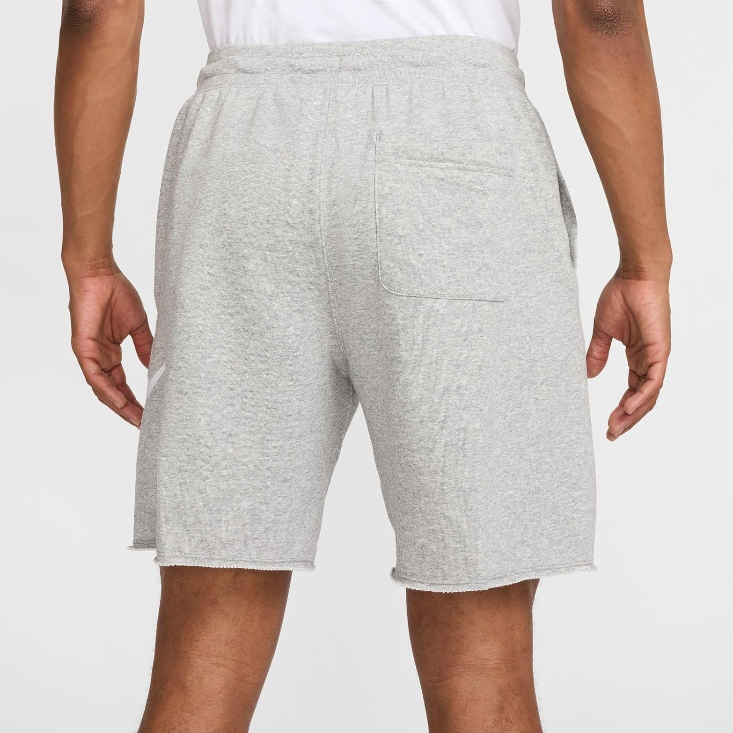 image:imageNike Mens Club French Terry Alumni ShortsDark Grey HeatherLight Smoke GreyWhite