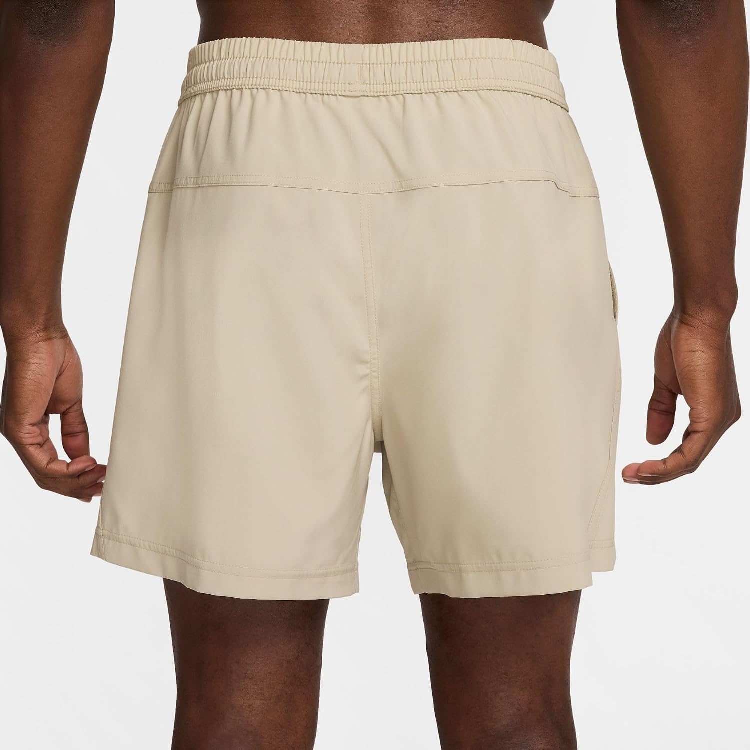 image:imageNike Mens Form DriFIT 5 Workout Shorts Unlined Training ShortsDesert KhakiBlack