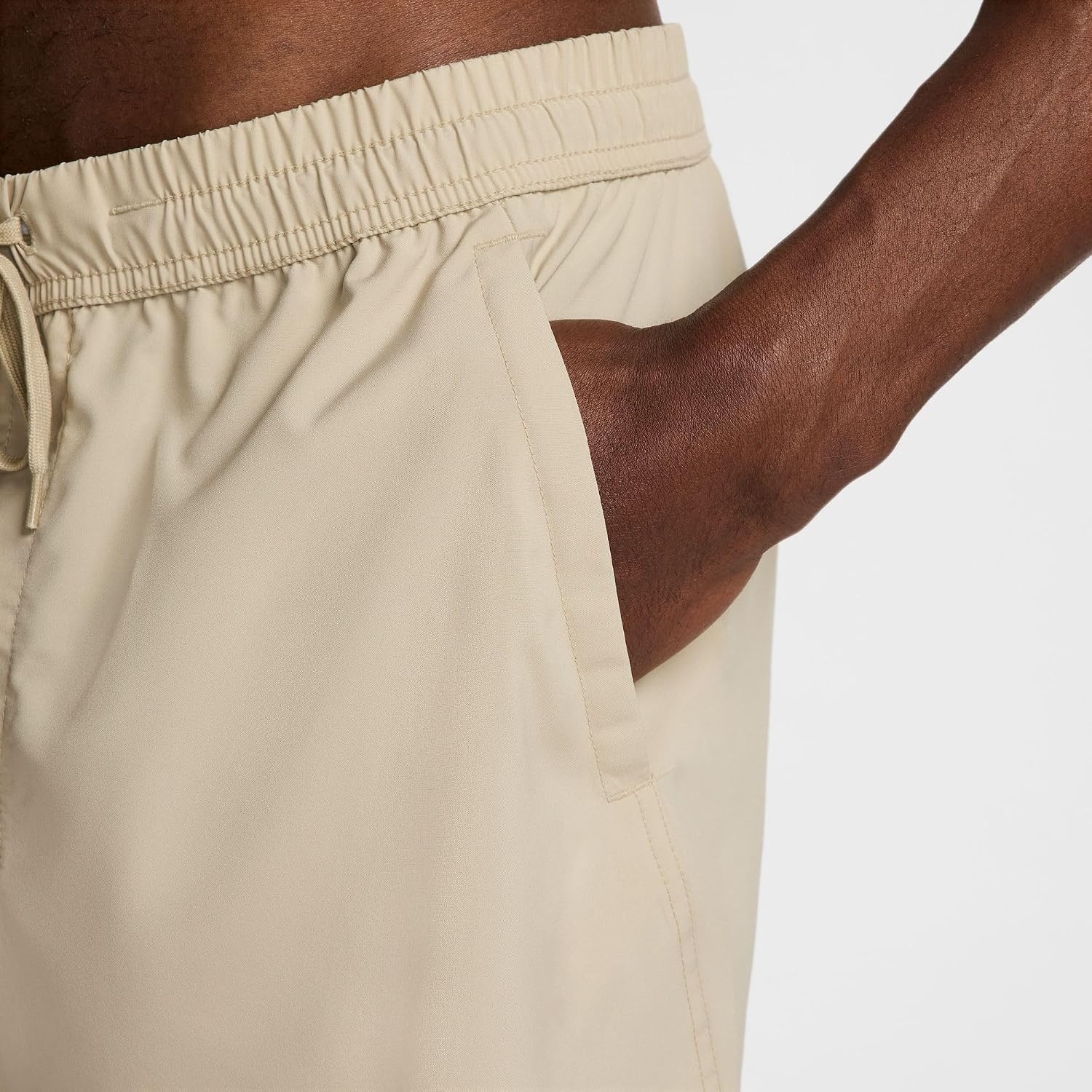 image:imageNike Mens Form DriFIT 5 Workout Shorts Unlined Training ShortsDesert KhakiBlack