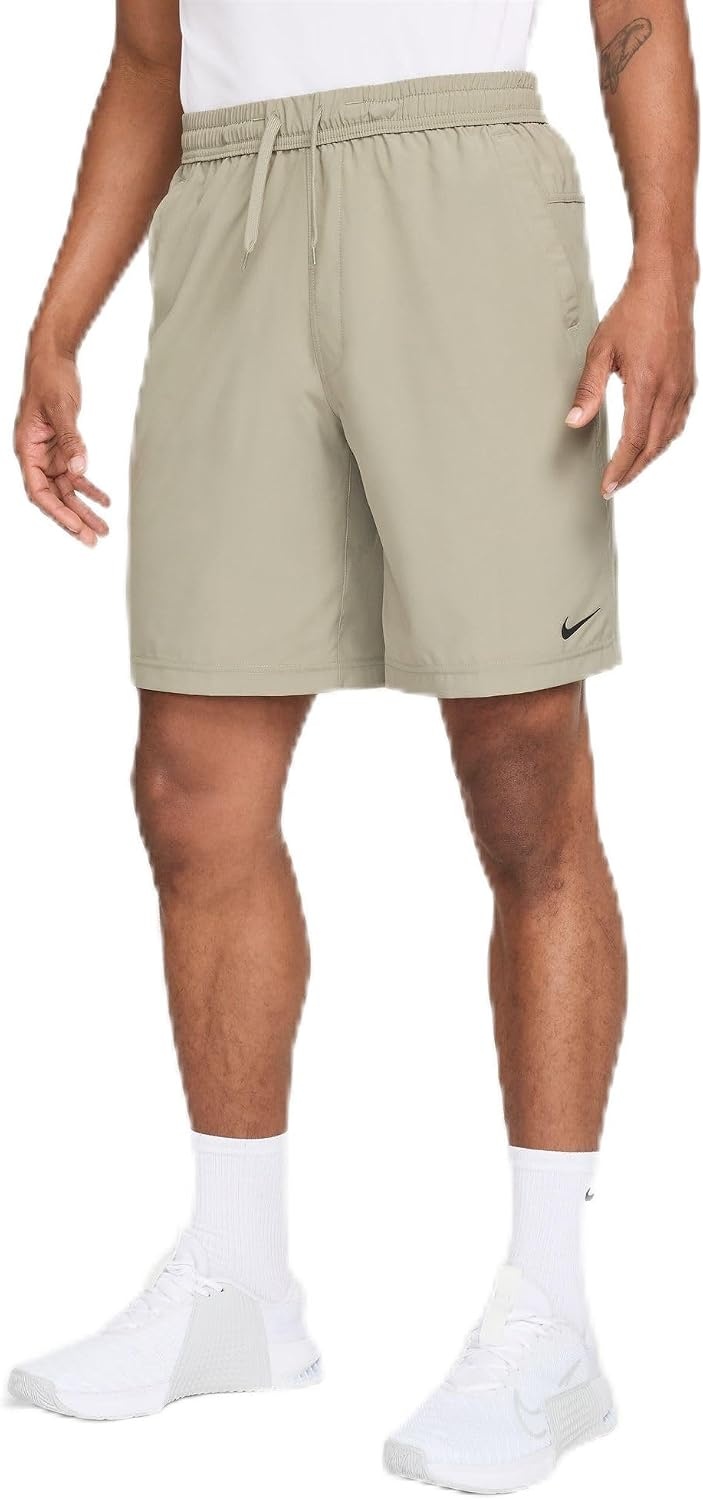 image:imageNike Mens Form DriFIT 9 Workout Shorts Unlined Training ShortsLight ArmyBlack