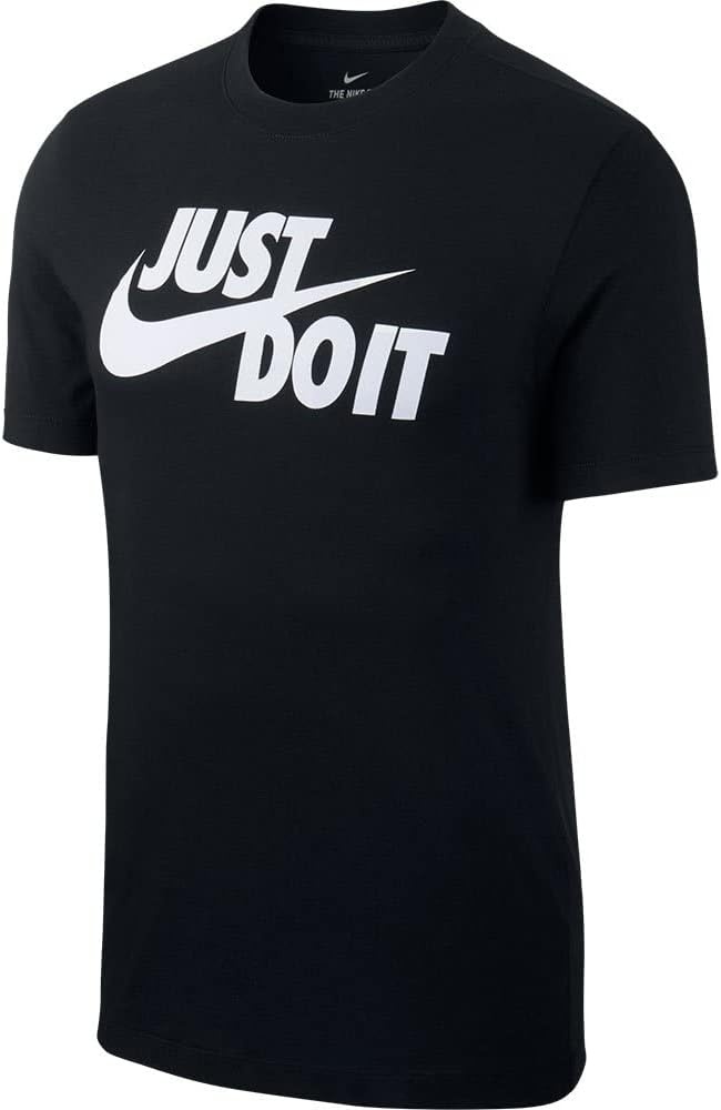 image:imageNike Mens Just Do It Sportswear TShirtBlackWhite