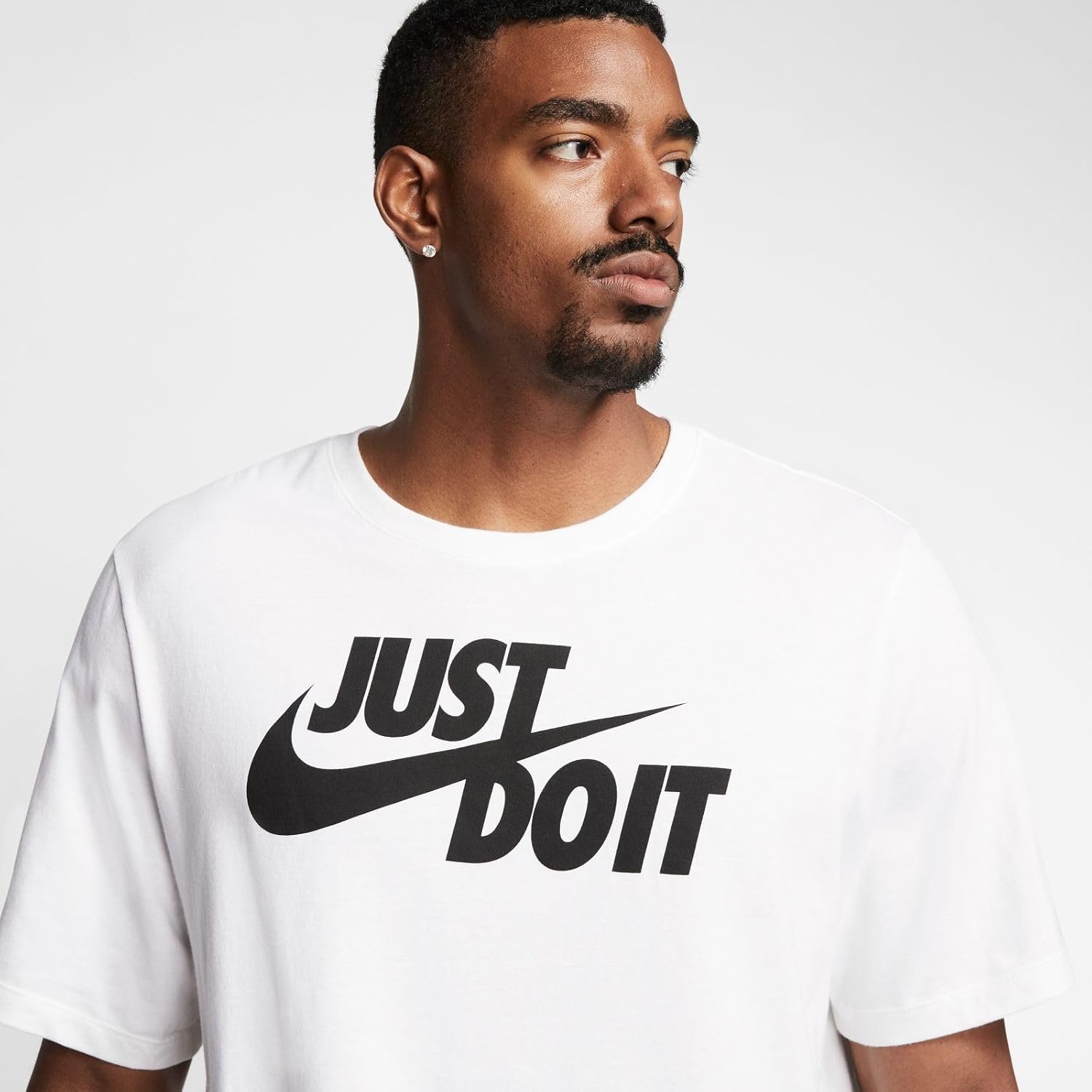 image:imageNike Mens Just Do It Sportswear TShirtWhiteBlack