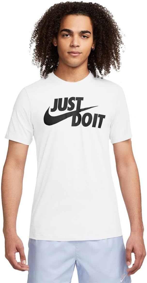 image:imageNike Mens Just Do It Sportswear TShirtWhiteBlack