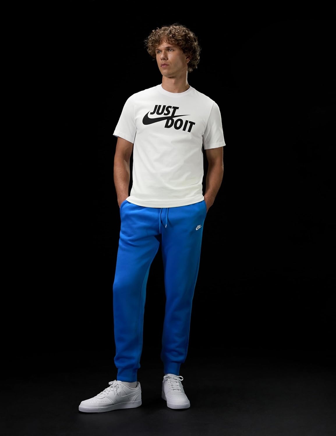 image:imageNike Mens Just Do It Sportswear TShirtWhiteBlack