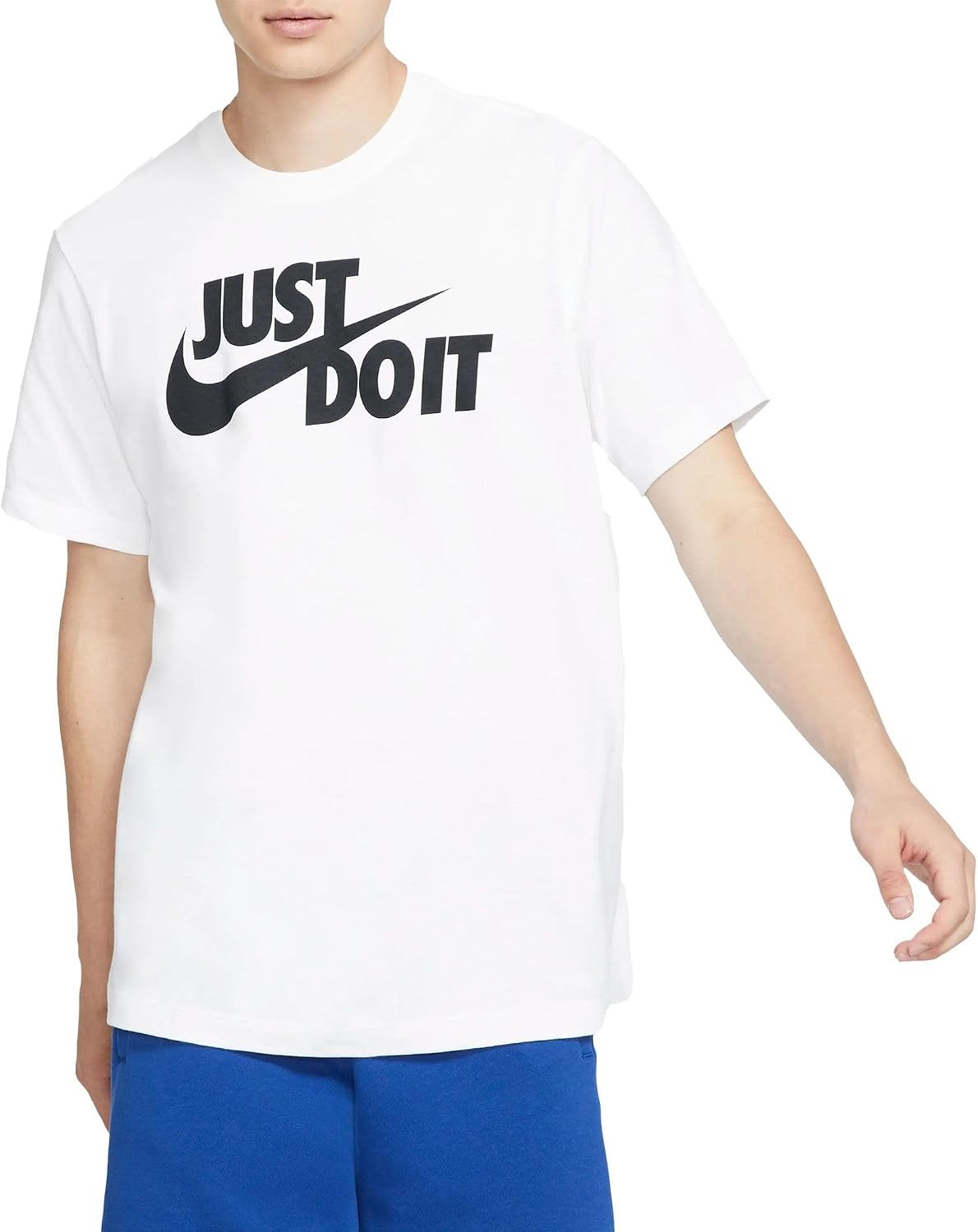 image:imageNike Mens Just Do It Sportswear TShirtWhiteBlack