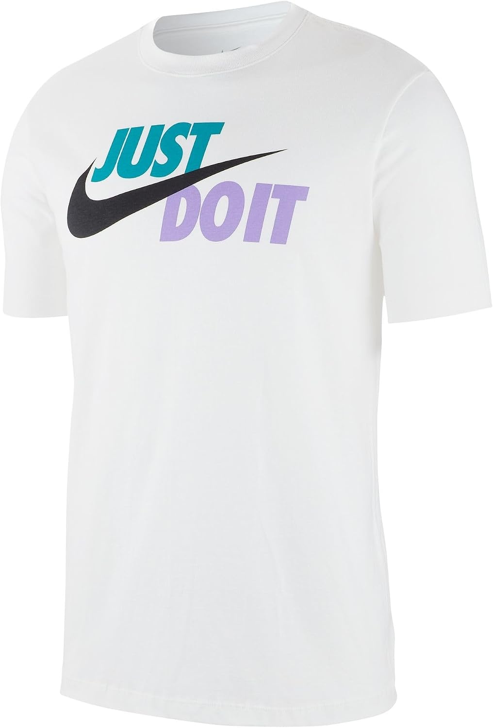 image:imageNike Mens Just Do It Sportswear TShirtWhiteSpirit TealAtomic VioletBlack
