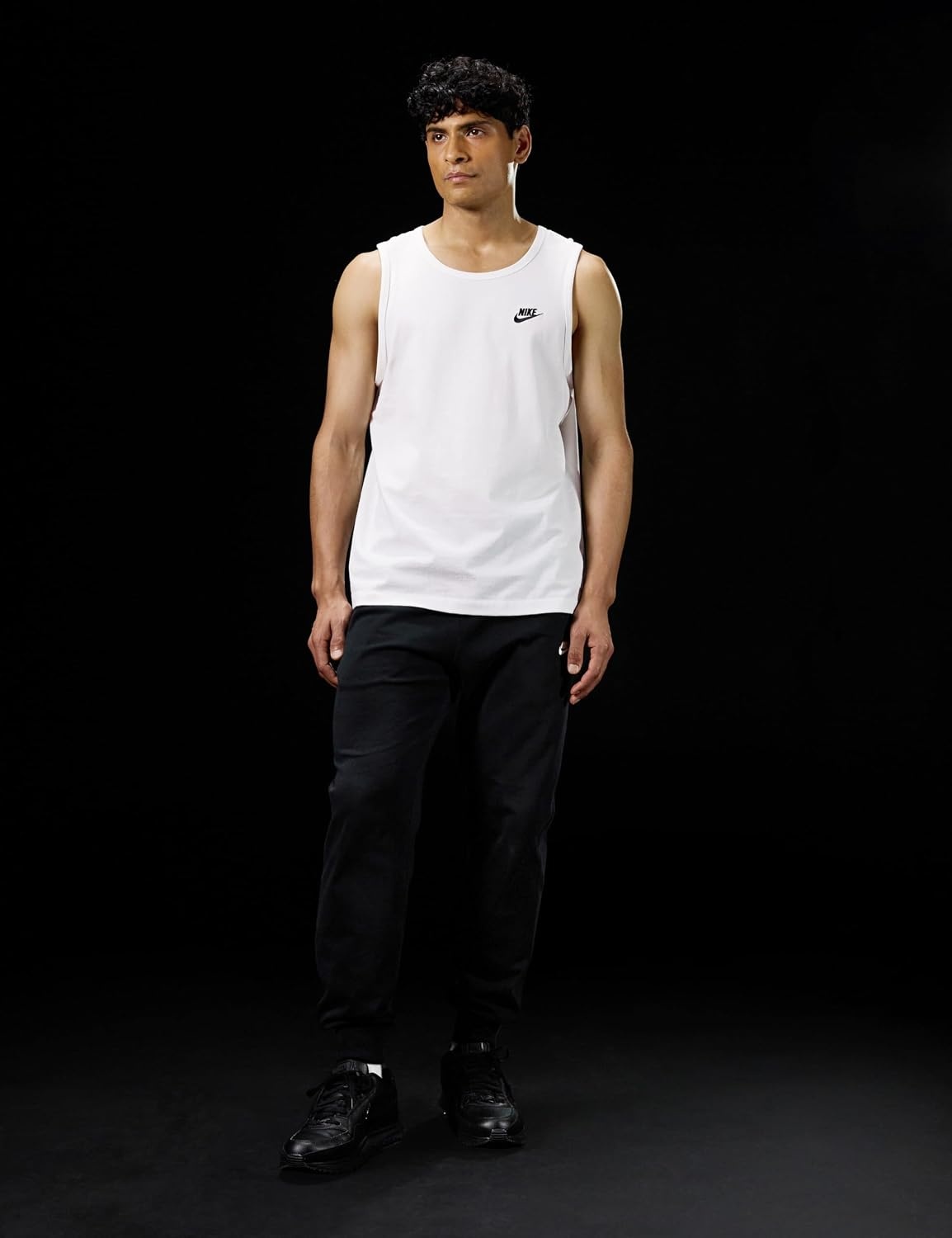 image:imageNike Mens Sportswear Club TankWhiteBlack