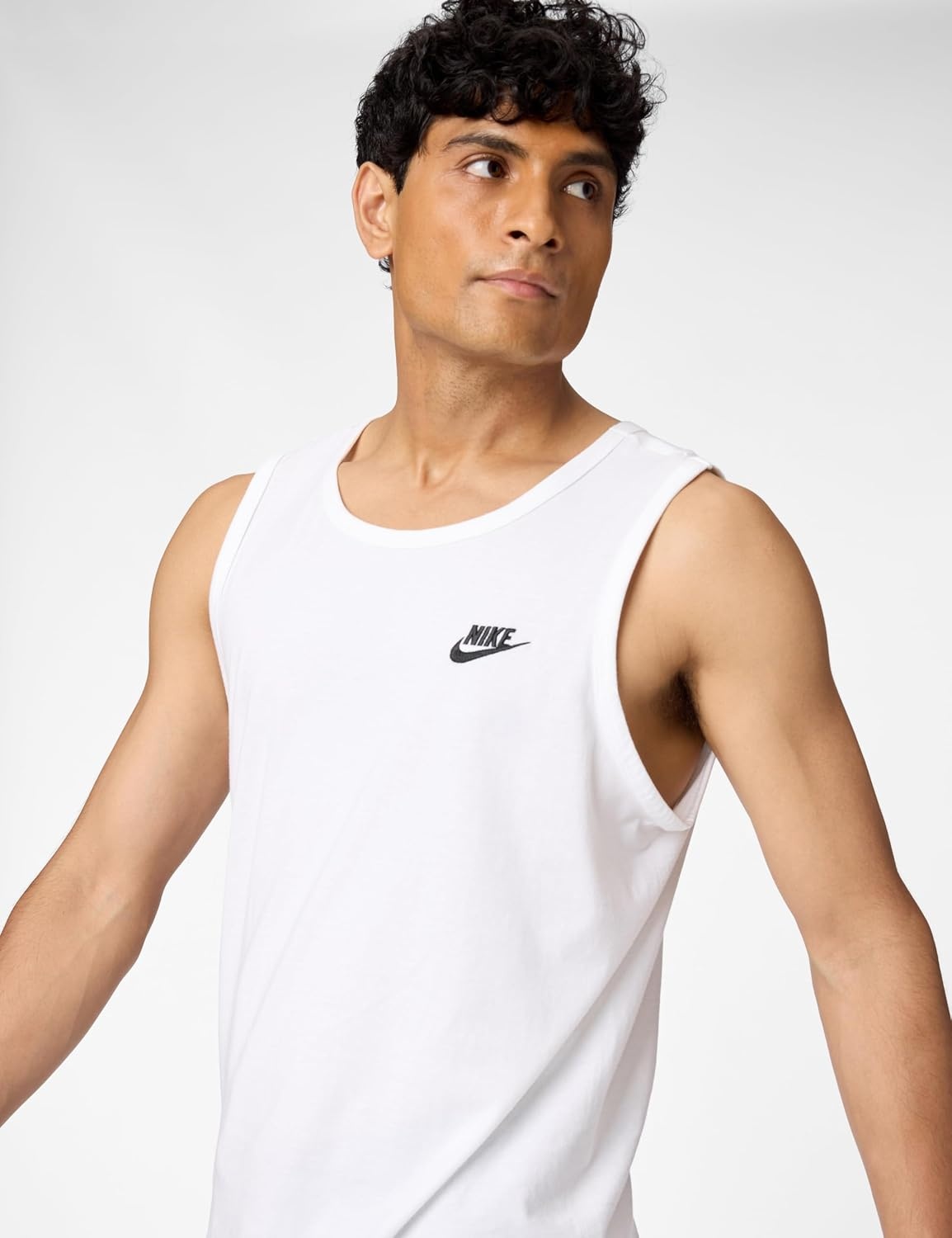 image:imageNike Mens Sportswear Club TankWhiteBlack