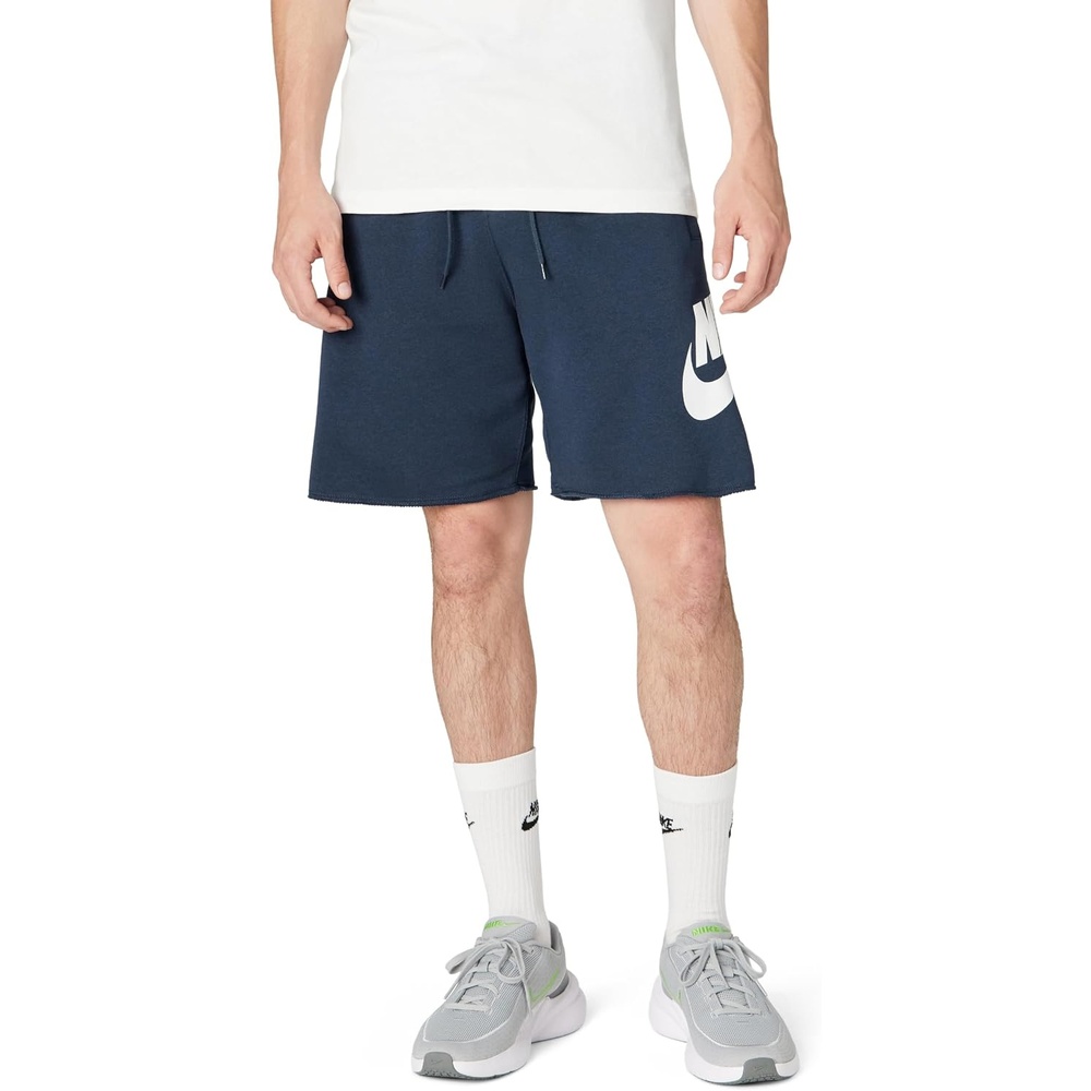 image:imageNike Mens Club French Terry Alumni ShortsObsidianObsidianWhite