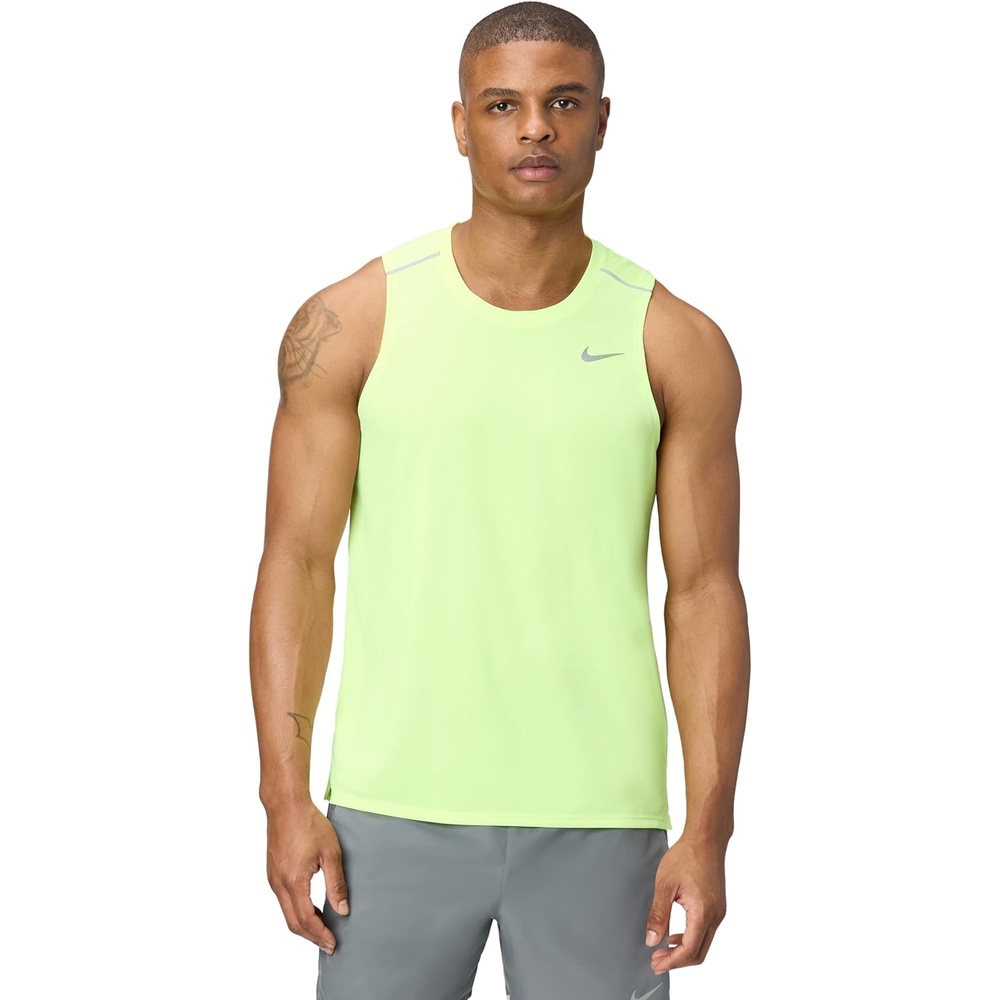 image:imageNike Mens Miler DriFit Running TankVolt IceReflective Silver