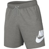 Nike Men’s Club French Terry Alumni Shorts(Dark Grey Heather/Light Smoke Grey/White)