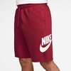 Nike Men’s Club French Terry Alumni Shorts(Tough Red/Tough Red/White)