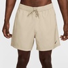 Nike Men’s Form Dri-FIT 5″ Workout Shorts; Unlined Training Shorts(Desert Khaki/Black)