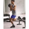 Nike Men’s Form Dri-FIT 5″ Workout Shorts; Unlined Training Shorts(Persian Violet/Black)