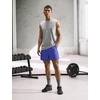 Nike Men’s Form Dri-FIT 5″ Workout Shorts; Unlined Training Shorts(Persian Violet/Black)