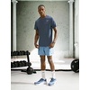 Nike Men’s Form Dri-FIT 5″ Workout Shorts; Unlined Training Shorts(Work Blue/Black)