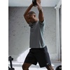 Nike Men’s Form Dri-FIT 9″ Workout Shorts; Unlined Training Shorts(Black/White)
