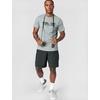 Nike Men’s Form Dri-FIT 9″ Workout Shorts; Unlined Training Shorts(Black/White)