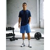 Nike Men’s Form Dri-FIT 9″ Workout Shorts; Unlined Training Shorts(Indigo Storm/Black)