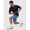 Nike Men’s Form Dri-FIT 9″ Workout Shorts; Unlined Training Shorts(Indigo Storm/Black)