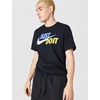 Nike Men’s Just Do It Sportswear T-Shirt(Black/Sapphire/Sail/Saffron Quartz)