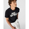 Nike Men’s Just Do It Sportswear T-Shirt(Black/White)