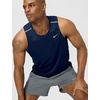 Nike Men’s Miler Dri-Fit Running Tank(Midnight Navy/Reflective Silver)