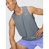 Nike Men’s Miler Dri-Fit Running Tank(Smoke Grey/Reflective Silver)