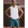Nike Men’s Miler Dri-Fit Running Tank(White/Reflective Silver)