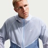 Nike Men’s Wind Runner Lightweight Full Zip UV Jacket(Hydrogen Blue/Work Blue/White)