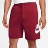 Nike Men’s Club French Terry Alumni Shorts(Tough Red/Tough Red/White)