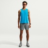 Nike Men’s Miler Dri-Fit Running Tank(Light Current Blue/Reflective Silver)