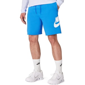 Nike Men’s Club French Terry Alumni Shorts(Light Photo Blue/Light Photo Blue/White)