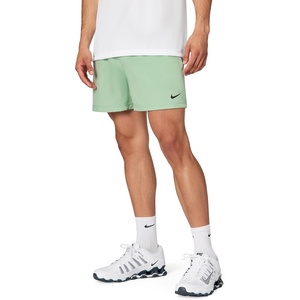 Nike Men’s Form Dri-FIT 5″ Workout Shorts; Unlined Training Shorts(Steam/Black)