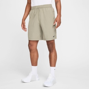 Nike Men’s Form Dri-FIT 9″ Workout Shorts; Unlined Training Shorts(Light Army/Black)