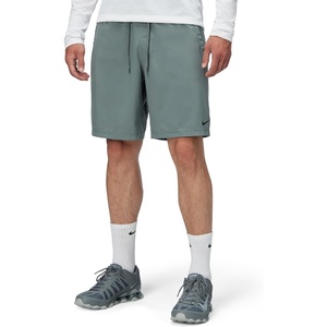 Nike Men’s Form Dri-FIT 9″ Workout Shorts; Unlined Training Shorts(Smoke Grey/Black)